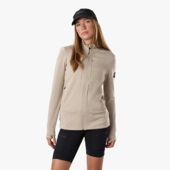 Bluza polarowa Wędrówki damska Swedemount Trondheim Wind Mid Layer Full Zip. Brązowe bluzy damskie SWEDEMOUNT, bez wzorów, z polaru, sportowe, bez ramiączek, bez kaptura. Za 249.99 zł.