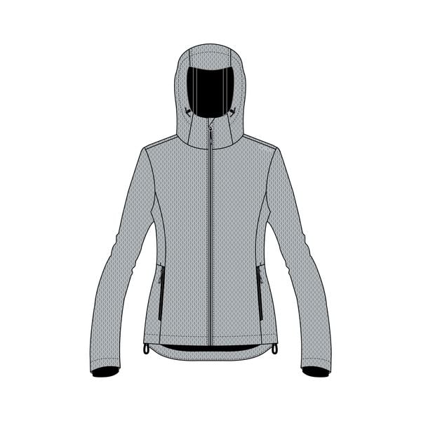 Kurtka damska turystyczna CMP 34A3096. Szare kurtki sportowe damskie CMP, l, bez wzorów, z softshellu, bez ramiączek, bez kaptura. Za 382.50 zł.