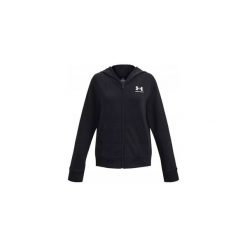 Bluza Z Kapturem Under Armour Ua Rival Terry Fz Hoodie-Blk. Czarne bluzy damskie Under Armour, bez wzorów, sportowe, bez ramiączek, z kapturem. Za 249.99 zł.