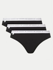 Lacoste Komplet 3 par fig klasycznych 8F1338 Czarny. Czarne majtki damskie Lacoste, z bawełny. Za 159.99 zł.