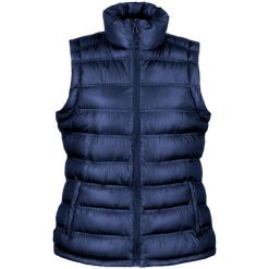Damska Ocieplana Kurtka / Kamizelka Ice Bird. Szare kurtki sportowe damskie RESULT, xs, bez wzorów, z puchu, bez ramiączek, bez kaptura, trekkingowe. Za 146.99 zł.
