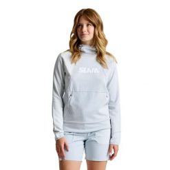 Bluza Slam Graphic Ws Hoodie Damskie. Szare bluzy damskie SLAM, s, bez wzorów, z bawełny, sportowe, bez ramiączek, z kapturem. Za 566.99 zł.