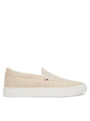 Tommy Hilfiger Tenisówki Harlem Core Ii Slip On Chambray FM0FM05819 Beżowy. Brązowe trampki męskie Tommy Hilfiger, bez wzorów, z materiału, bez zapięcia. Za 329.99 zł.