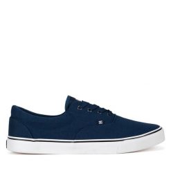 Trampki DC Shoes. Niebieskie trampki męskie DC Shoes, bez wzorów, bez zapięcia. Za 199.99 zł.