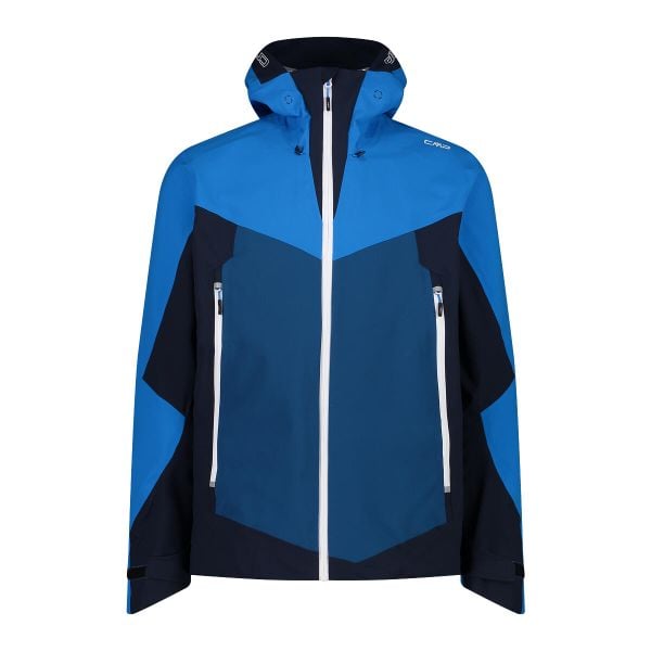 Kurtka narciarska CMP Fix. Niebieskie kurtki sportowe męskie CMP, bez wzorów, bez kaptura, narciarskie. W wyprzedaży za 649.99 zł.