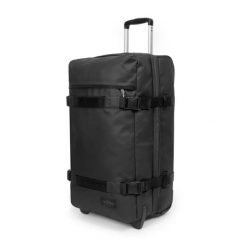 Walizka na kółkach Eastpak Transit'R L. Czarne walizki męskie Eastpak, bez wzorów, z materiału. Za 788.50 zł.