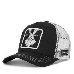 Czapka z daszkiem Capslab. Czarne czapki damskie CapsLab, bez wzorów. Za 149.99 zł.