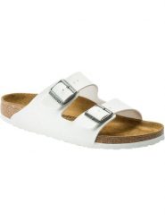 Unisex sandały Birkenstock Arizona Birko-Flor białe regular 0552681. Białe sandały męskie Birkenstock, na lato, bez wzorów, z materiału, eleganckie, bez zapięcia. Za 279.00 zł.