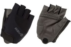 Rękawiczki rowerowe z wyściółką żelową 4 mm czarne. Czarne rękawiczki męskie AGU, bez wzorów, z materiału. Za 349.95 zł.