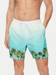 Guess Szorty kąpielowe F4GT18 WG2A2 Niebieski Regular Fit. Niebieskie kąpielówki męskie Guess, z aplikacjami, z syntetyku. Za 339.99 zł.