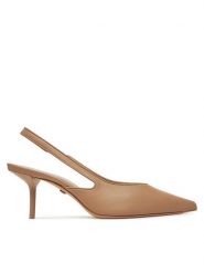 Max Mara Czółenka 2514521052600 Brązowy. Brązowe czółenka damskie Max Mara, bez wzorów, ze skóry, bez obcasa, bez zapięcia. Za 1,649.00 zł.
