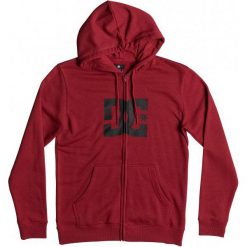 DC Star Zh M Otlr Rrk0 Rio Red S. Czerwone bluzy męskie DC, m, bez wzorów, z kapturem. W wyprzedaży za 199.00 zł.