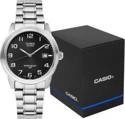 Zegarek Casio Zegarek Męski CASIO MTP-1221A-1AVEG. Zegarki męskie Casio, bez wzorów. Za 183.73 zł.