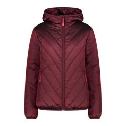 Kurtka damska turystyczna CMP 34K0306. Czerwone kurtki sportowe damskie CMP, s, bez wzorów, bez ramiączek, bez kaptura. Za 506.50 zł.