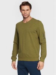 Volcano Bluza B-Velt M01149-W23 Zielony Regular Fit. Zielone bluzy męskie Volcano, m, bez wzorów, z bawełny, bez ramiączek, bez kaptura. W wyprzedaży za 89.99 zł.