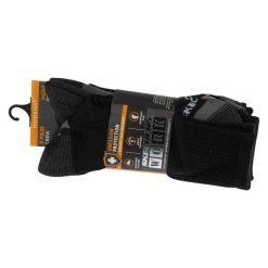 Skarpetki sportowe męskie 3pk Mens 1/2 Terry Work Socks. Czarne skarpety męskie Skechers, bez wzorów, z lycry. Za 79.99 zł.