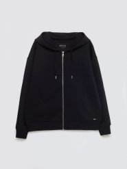 Bluza damska z kapturem rozpinana czarna Selina 906. Czarne bluzy damskie BIG STAR, l, bez wzorów, z dzianiny, retro, bez ramiączek, z kapturem. Za 249.99 zł.