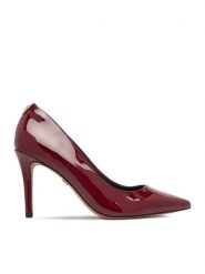 Nine West Szpilki CEO-CD23029-1 Bordowy. Czerwone szpilki damskie Nine West, bez wzorów, ze skóry, bez obcasa, na szpilce, bez zapięcia. Za 229.99 zł.