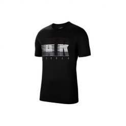Koszulka sportowa męska Nike Air Jordan Air Motion. Czarne koszulki sportowe męskie Nike, m, bez wzorów, z bawełny, bez ramiączek. Za 236.00 zł.