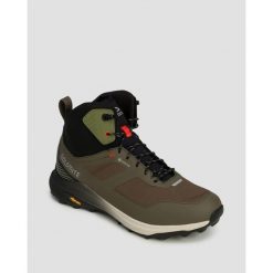 Buty męskie Dolomite Nibelia High GTX MUD GREEN/BLACK. Czarne buty zimowe męskie Dolomite, bez wzorów, bez obcasa, bez zapięcia. W wyprzedaży za 488.00 zł.