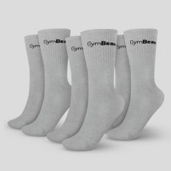 Skarpety unisex fitness 3/4 szare 3Pack. Szare skarpetki damskie GYMBEAM, bez wzorów, z bawełny. Za 34.90 zł.