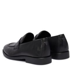 Półbuty Guess. Czarne buty wizytowe męskie Guess, z aplikacjami, bez obcasa, bez zapięcia. Za 584.99 zł.