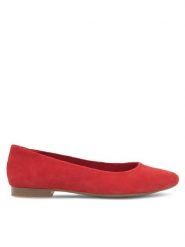 Lasocki Baleriny RST-KAJA-13 Czerwony. Czerwone balerinki damskie Lasocki, bez wzorów, ze skóry, bez obcasa, bez zapięcia. Za 139.99 zł.