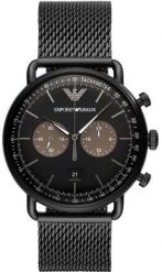 Zegarek Emporio Armani Męski Aviator 43 mm (AR11142). Zegarki męskie Emporio Armani, bez wzorów. Za 511.99 zł.