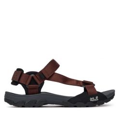 Sandały Jack Wolfskin. Brązowe buty zimowe męskie Jack Wolfskin, bez wzorów, bez obcasa, bez zapięcia. Za 379.99 zł.