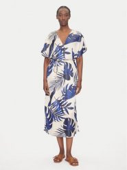 Vero Moda Sukienka letnia Vina 10327430 Beżowy Relaxed Fit. Brązowe sukienki damskie Vero Moda, na lato, xl, bez wzorów, z syntetyku, bez kołnierzyka, bez ramiączek. Za 179.99 zł.