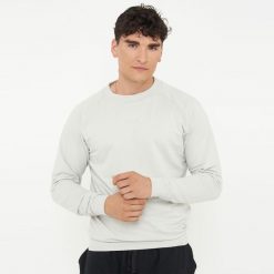 Bluza F GORN jasnoszara. Szare bluzy męskie Legea, bez wzorów, sportowe, bez ramiączek, bez kaptura. Za 84.00 zł.