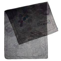 Szary Elegancki Damski Szal Anekke REAL. Szare szaliki damskie Anekke, z aplikacjami. Za 119.00 zł.