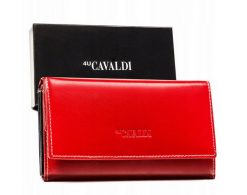 Portfel skórzany 4U Cavaldi RD-08-GC czerwony. Czerwone portfele damskie 4U Cavaldi, ze skóry. Za 54.00 zł.