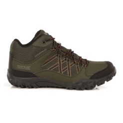 Buty trekkingowe męskie Edgepoint Mid Regatta. Zielone trekkingi męskie Regatta, z materiału, bez zapięcia. Za 206.49 zł.
