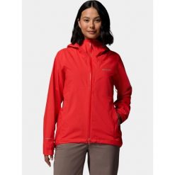 Płaszcz Przeciwdeszczowy Damski Columbia Trailborne 2.5L Shell. Czerwone płaszcze damskie Columbia, l, bez wzorów, sportowe, bez kołnierzyka, bez kaptura. Za 669.00 zł.