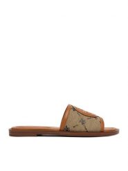 Beverly Hills Polo Club Klapki EO-HY6692-3 Brązowy. Brązowe klapki damskie Beverly Hills Polo Club, bez wzorów, z materiału, bez obcasa, bez zapięcia. Za 153.99 zł.
