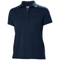 Damska koszulka polo Helly Hansen Siren. Niebieskie bluzki damskie Helly Hansen, bez wzorów, klasyczne, bez kołnierzyka, bez ramiączek. Za 199.99 zł.