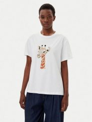 Liu Jo T-Shirt WA5230 JS904 Biały Regular Fit. Białe t-shirty damskie Liu Jo, xl, bez wzorów, z bawełny, bez kołnierzyka, bez ramiączek. Za 179.99 zł.