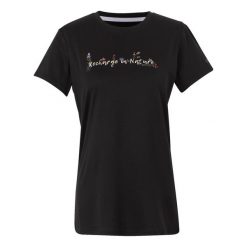 T-shirt Damski Napisy Fingal IX. Czarne t-shirty damskie Regatta, xl, bez wzorów, sportowe, bez kołnierzyka, bez ramiączek. Za 74.99 zł.