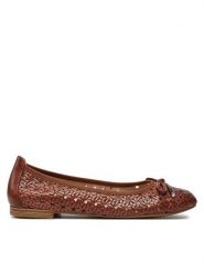 Caprice Baleriny 9-22109-42 Brązowy. Brązowe balerinki damskie Caprice, bez wzorów, ze skóry, bez obcasa, bez zapięcia. Za 208.99 zł.