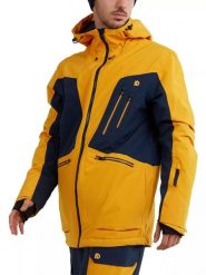 Kurtka narciarska męska Decatur Jacket. Niebieskie kurtki sportowe męskie FUNDANGO, na zimę, m, bez wzorów, z materiału, z kapturem, narciarskie. Za 799.90 zł.