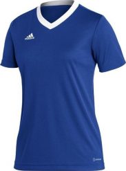 Adidas Koszulka damska adidas Entrada 22 Jsy niebieska HG3947 : Rozmiar - M. Niebieskie bluzki damskie Adidas, m, bez wzorów, bez kołnierzyka, bez ramiączek. Za 70.20 zł.