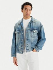 Tommy Jeans Kurtka jeansowa DM0DM22472 Niebieski Regular Fit. Niebieskie kurtki męskie Tommy Jeans, l, bez wzorów, z bawełny, bez kaptura. Za 649.99 zł.