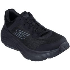 Buty sportowe męskie Skechers Max Cushioning Endea. Czarne buty sportowe męskie Skechers, bez wzorów, bez zapięcia. Za 390.00 zł.