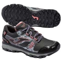 Buty damskie sportowe Joma TK.Shock do biegania w terenie. Szare obuwie sportowe damskie Joma, bez wzorów, bez zapięcia, do biegania. Za 260.95 zł.