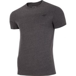 T-shirt męski TSM300 - ciemny szary melanż. Szare t-shirty męskie 4F, m, bez wzorów, bez kołnierzyka, bez ramiączek. Za 39.99 zł.
