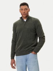 Barbour Sweter Tisbury MKN1187GN79 Zielony Regular Fit. Zielone swetry męskie Barbour, m, bez wzorów, z wełny, bez kołnierzyka, bez ramiączek. Za 579.99 zł.