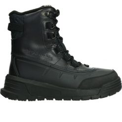 Buty turystyczne zimowe męskie Columbia Bugaboot Celsius. Czarne buty zimowe męskie Columbia, na zimę, bez wzorów, bez obcasa, bez zapięcia. Za 627.99 zł.