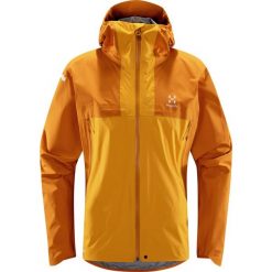 Kurtka przeciwdeszczowa męska L.I.M GTX Active. Żółte kurtki męskie Haglöfs, l, bez wzorów, sportowe, bez kaptura. Za 1,675.00 zł.