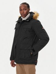 Hunter Parka Angus HARM0018252 Czarny Regular Fit. Czarne parki męskie Hunter, m, bez wzorów, z syntetyku, bez kołnierzyka, bez kaptura. Za 959.99 zł.